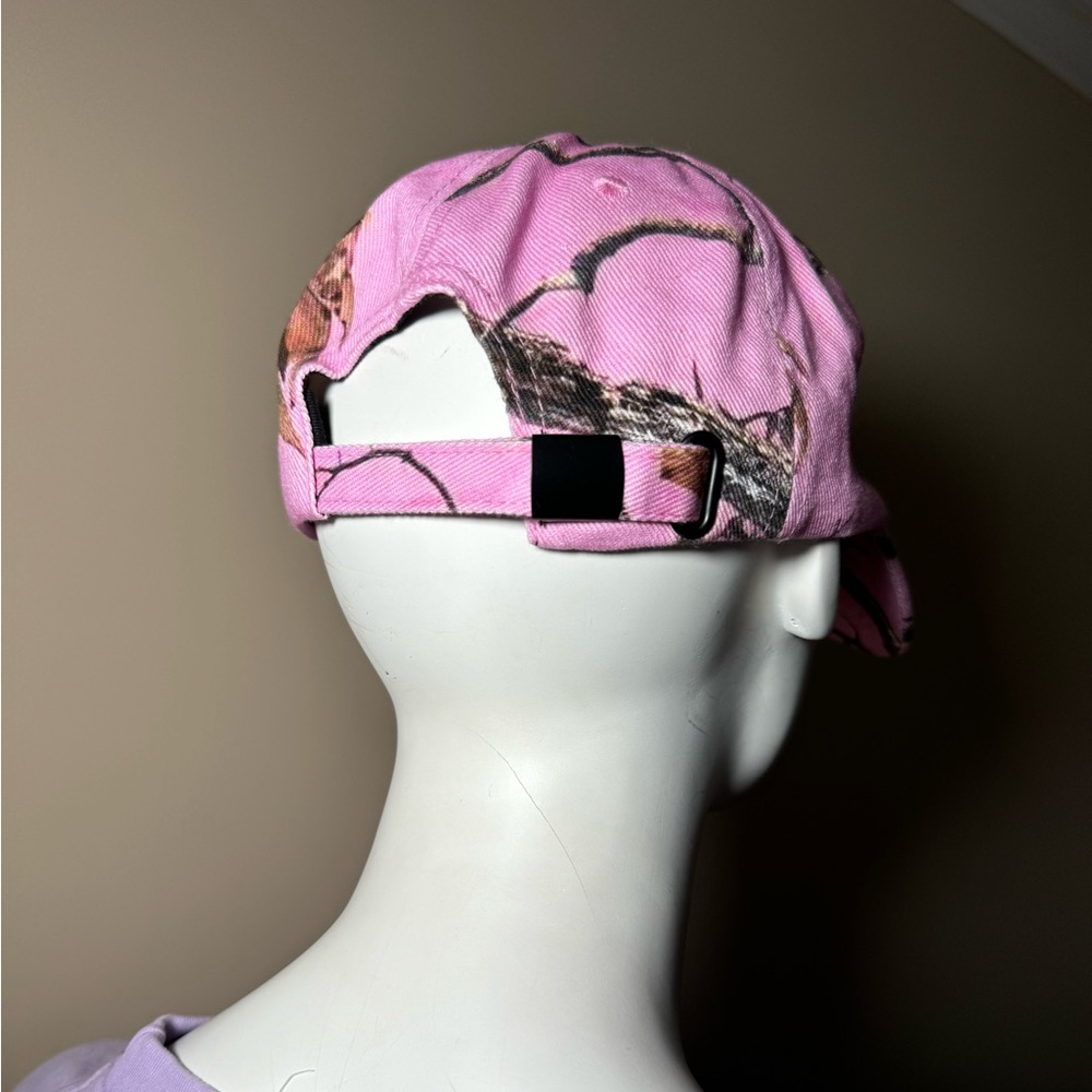 Pink Camouflage Rhinestone Baseball Cap - Picture 7 of 8
